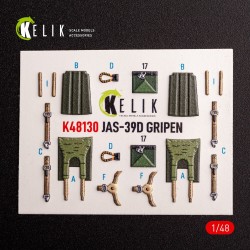Jas-39 D - interior 3D decals for Italeri kit  2