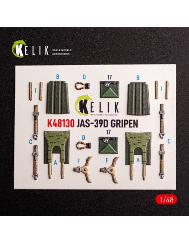 Jas-39 D - interior 3D decals for Italeri kit 