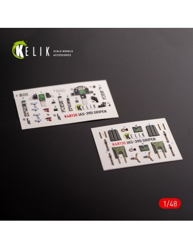 Jas-39 D - interior 3D decals for Italeri kit 