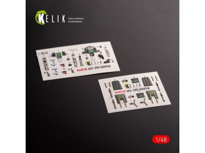 Jas-39 D - interior 3D decals for Italeri kit 