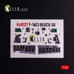 F-16CJ - interior 3D decals for Tamiya kit 
