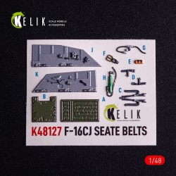F-16CJ - interior 3D decals for Tamiya kit  2