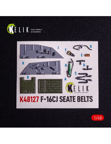 F-16CJ - interior 3D decals for Tamiya kit 