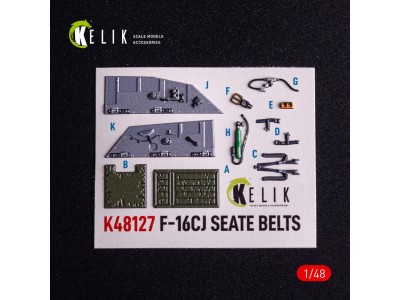 F-16CJ - interior 3D decals for Tamiya kit 