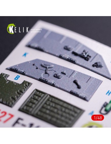 F-16CJ - interior 3D decals for Tamiya kit 