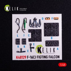 F-16CJ - interior 3D decals for Hasegawa kit  2