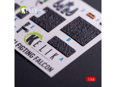 F-16CJ - interior 3D decals for Hasegawa kit 