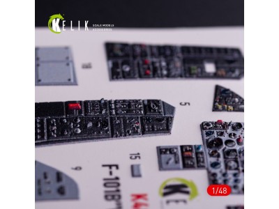 F-101B VooDoo - interior 3D decals for Zimi Model/KittyHawk kit 