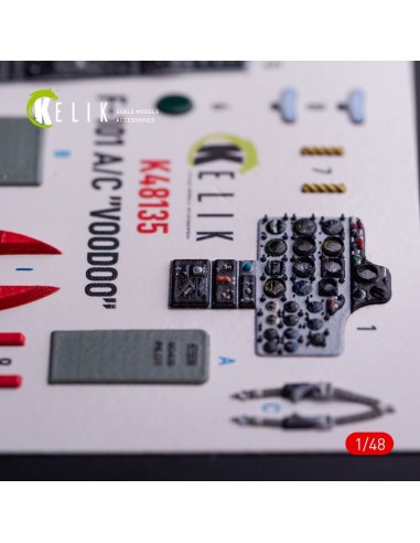 F-101A/C VooDoo - interior 3D decals for Zimi Model/KittyHawk kit 