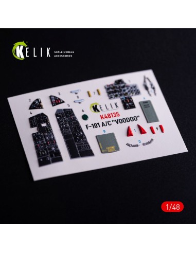 F-101A/C VooDoo - interior 3D decals for Zimi Model/KittyHawk kit 