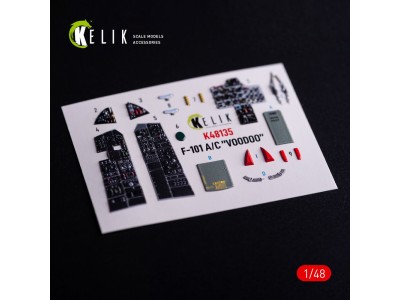 F-101A/C VooDoo - interior 3D decals for Zimi Model/KittyHawk kit 