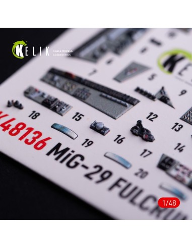 Mig-29C (9-13) Fulcrum interior 3D decals for GWH 