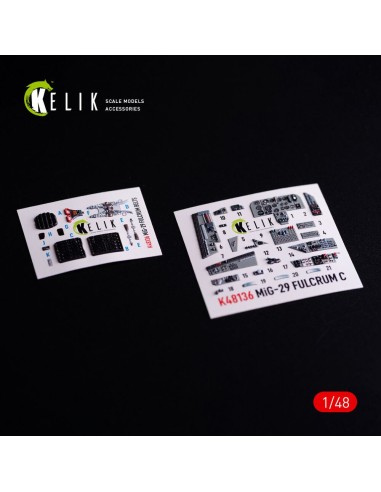 Mig-29C (9-13) Fulcrum interior 3D decals for GWH 