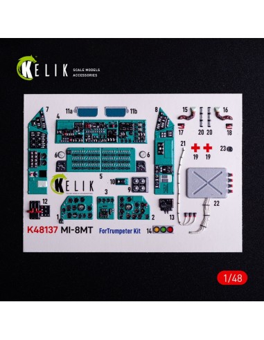 Mi-8MT - interior 3D decals for Trumpeter kit 