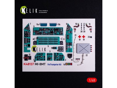 Mi-8MT - interior 3D decals for Trumpeter kit 