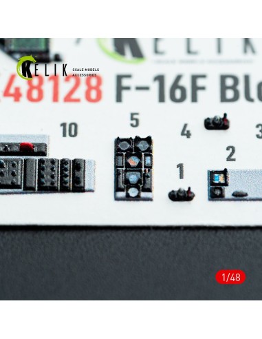 F-16F Block 60 - interior 3D decals for Hasegawa kit 