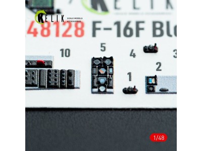 F-16F Block 60 - interior 3D decals for Hasegawa kit 