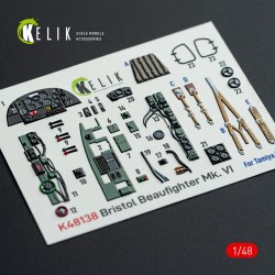 Bristol Beaufighter Mk.VI - interior 3D decals for Tamiya kit 
