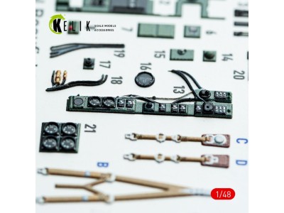 Bristol Beaufighter Mk.VI - interior 3D decals for Tamiya kit 