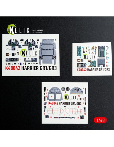 Harrier GR1/GR3 interior 3D decals for Kinetic kit 