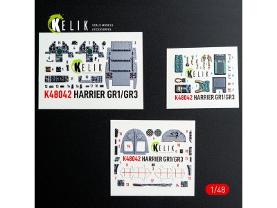 Harrier GR1/GR3 interior 3D decals for Kinetic kit 