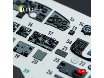 Do-217 N/J - interior 3D decals for ICM kit 
