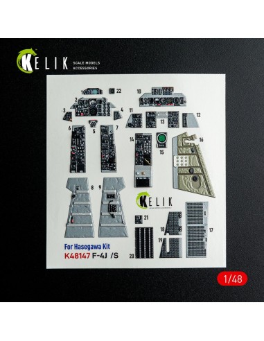 F-4J/S - interior 3D decals for Hasegawa kit 