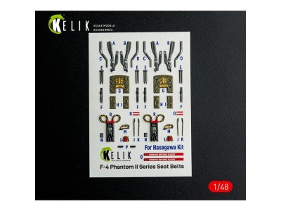 F-4E - interior 3D decals for Hasegawa kit 