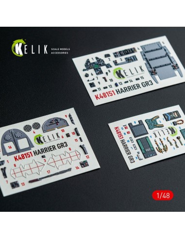 HARRIER GR3 - interior 3D decals for Kinetic kit 