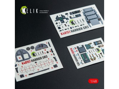 HARRIER GR3 - interior 3D decals for Kinetic kit 