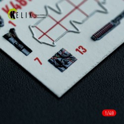 AV-8A HARRIER (Late) - interior 3D decals for Kinetic kit  2