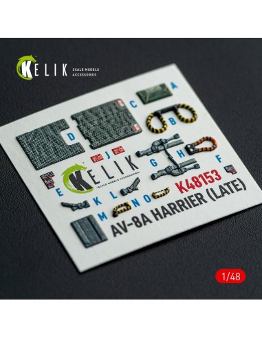 AV-8A HARRIER (Late) - interior 3D decals for Kinetic kit 