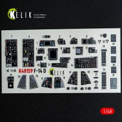 F-14D - interior 3D decals for GWH kit 