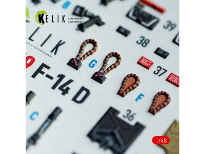 F-14D - interior 3D decals for GWH kit 