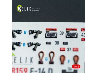 F-14D - interior 3D decals for GWH kit 