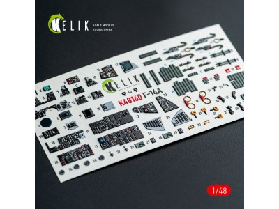 F-14A - interior 3D decals for Hasegawa kit 