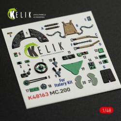 MC.200 - interior 3D decals for Italeri kit 
