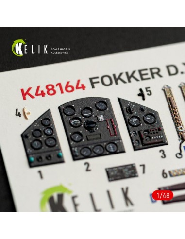 FOKKER D.XXI - interior 3D decals for Special Hobby kit 