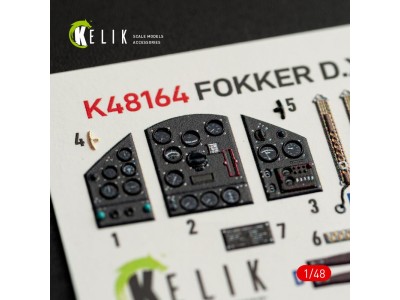 FOKKER D.XXI - interior 3D decals for Special Hobby kit 