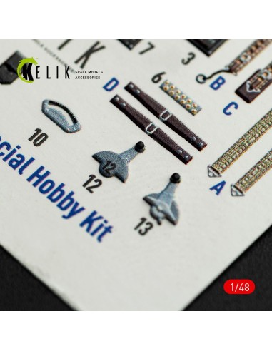 FOKKER D.XXI - interior 3D decals for Special Hobby kit 