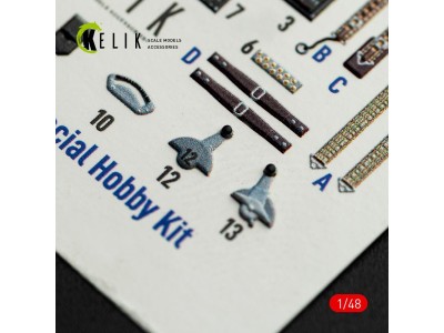 FOKKER D.XXI - interior 3D decals for Special Hobby kit 