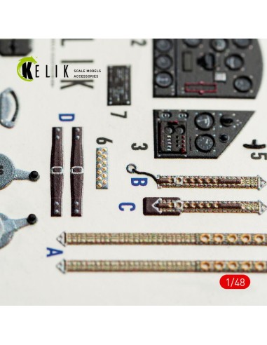 FOKKER D.XXI - interior 3D decals for Special Hobby kit 