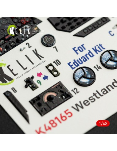 Westland Lysander Mk.III - interior 3D decals for Eduard kit 