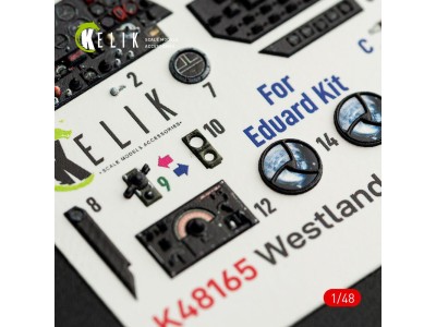 Westland Lysander Mk.III - interior 3D decals for Eduard kit 