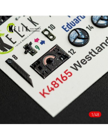Westland Lysander Mk.III - interior 3D decals for Eduard kit 