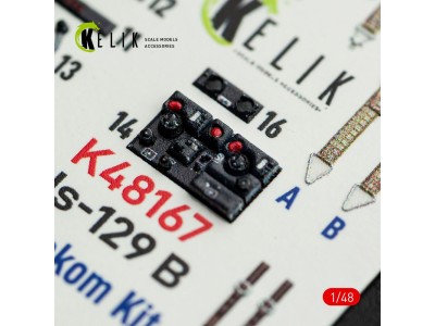 Hs-129 B - interior 3D decals for Takom kit 