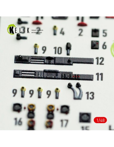 Hs-129 B - interior 3D decals for Takom kit 