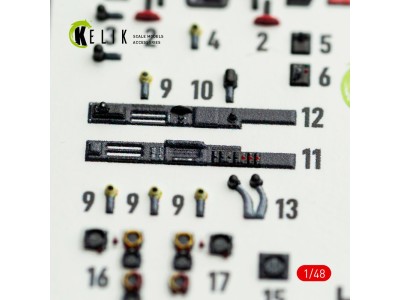 Hs-129 B - interior 3D decals for Takom kit 