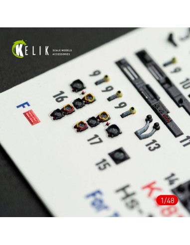 Hs-129 B - interior 3D decals for Takom kit 