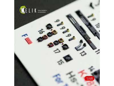 Hs-129 B - interior 3D decals for Takom kit 